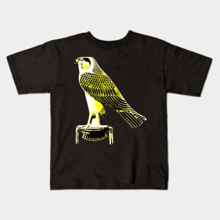 Egyptian God Horus Golden Falcon Kids T-Shirt